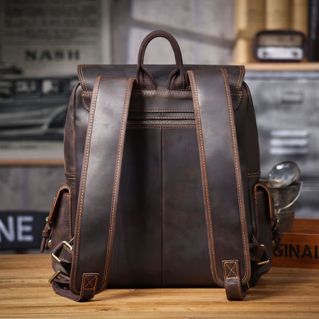 Sac à dos en cuir crazy horse — Modèle AU