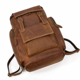 Mochila em pele crazy horse — Modelo M