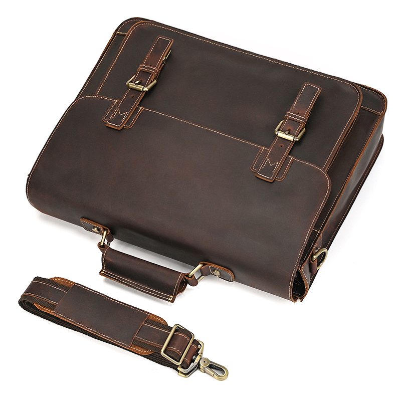 Umhängetasche aus Crazy Horse-Leder — Modell AN
