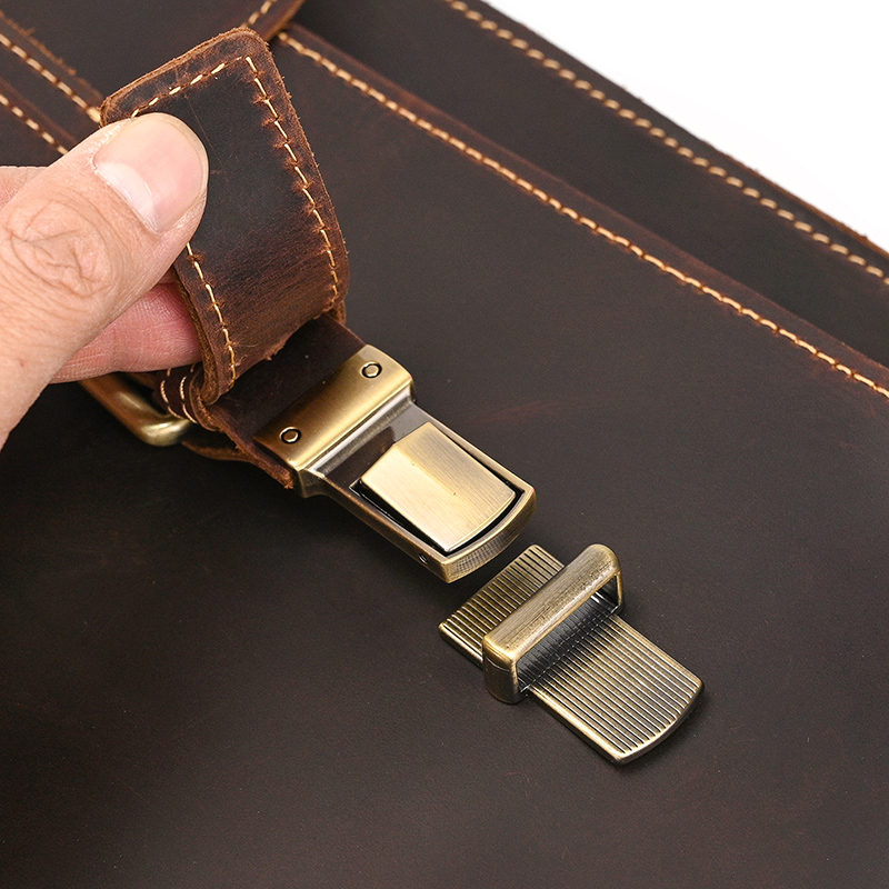Umhängetasche aus Crazy Horse-Leder — Modell AN