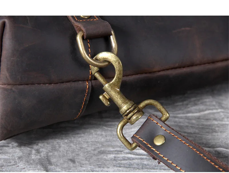 Crazy Horse Leather 3-Way Tote — Style K — Detail image 16