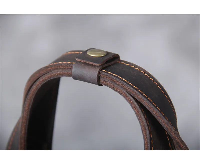 Crazy Horse Leather 3-Way Tote — Style K — Detail image 19