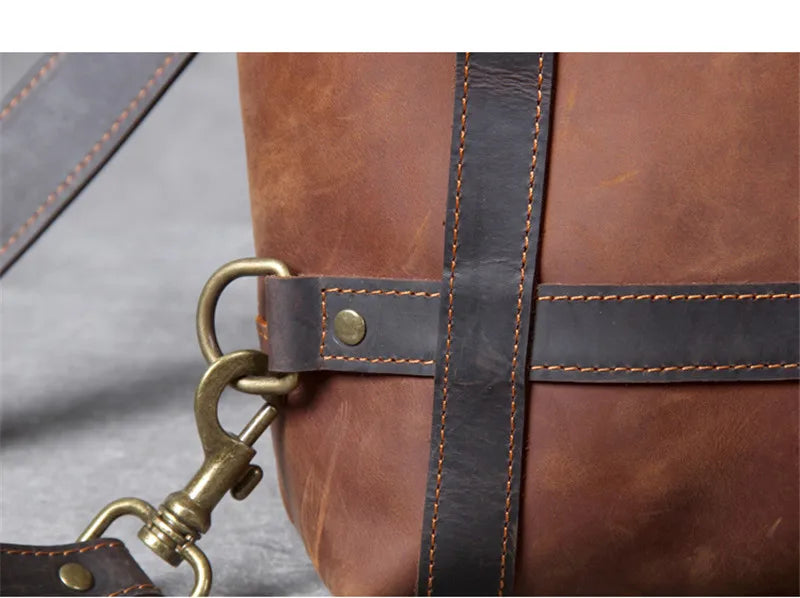 Crazy Horse Leather 3-Way Tote — Style K — Detail image 28