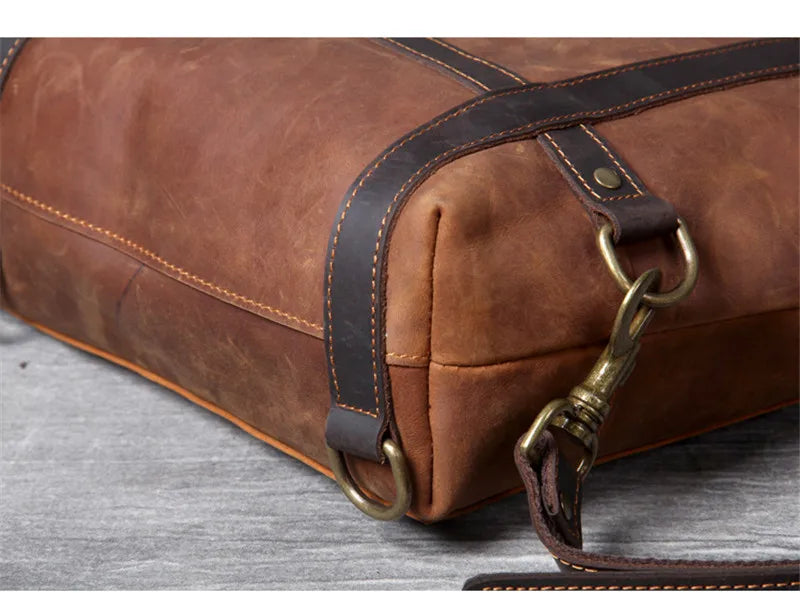 Crazy Horse Leather 3-Way Tote — Style K — Detail image 29