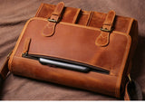 Crazy Horse Leather Shoulder Bag_AM