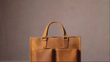 حقيبة من جلد الحصان المجنونة/Business Bag_M