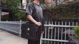 حقيبة من جلد الحصان المجنون/Business Bag_V