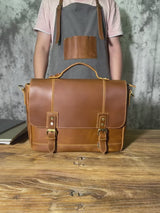 حقيبة من جلد الحصان المجنون/Business Bag_aa