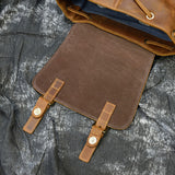 Backpack_c de cuero de caballo loco
