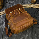 Backpack_c de cuero de caballo loco