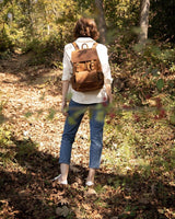 Backpack_c de cuero de caballo loco