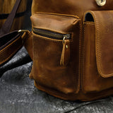 Backpack_c de cuero de caballo loco