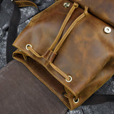 Backpack_c de cuero de caballo loco
