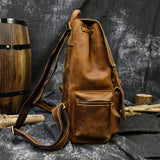 Backpack_c de cuero de caballo loco