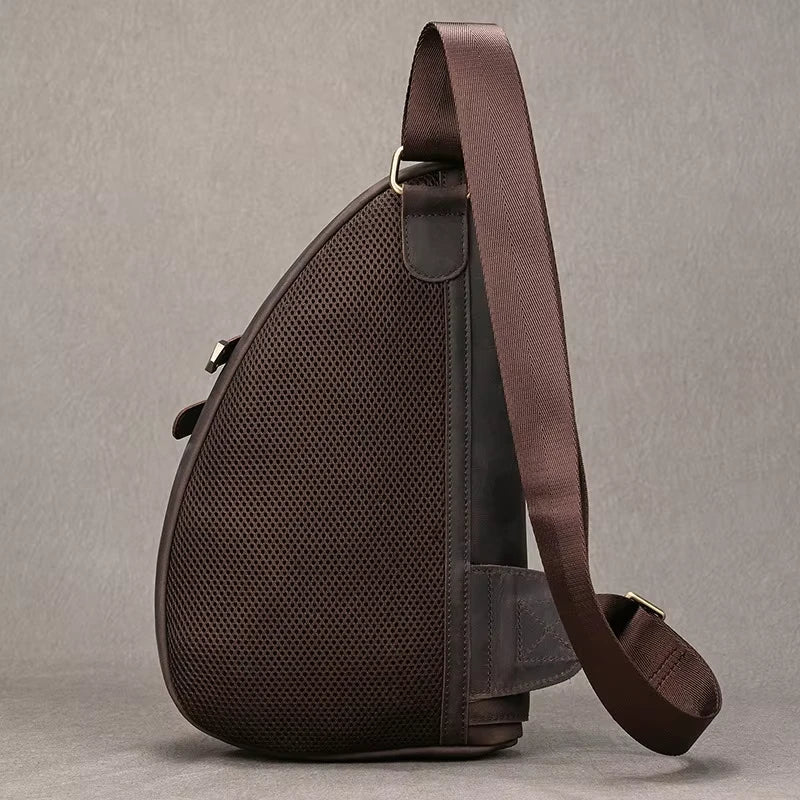 Bandolera de cuero crazy horse — Modelo X