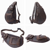 Crazy Horse Leather Crossbody Back_S