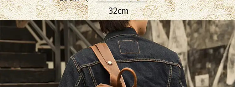 Crazy Horse Leather Backpack — Style AQ