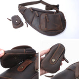 Crazy Horse Leather Crossbody Back_S