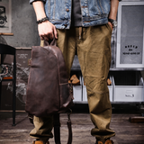 Crazy horse leather crossbody bag_W