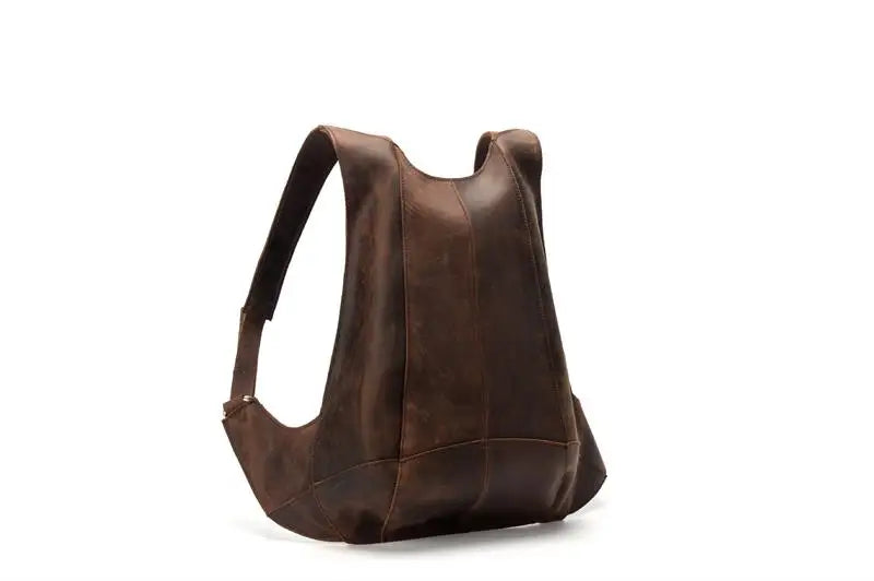 Mochila fina em pele crazy horse — Modelo AN — Ilustração do artigo 11