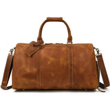 Crazy Horse Leather Large Capacity Travel Bag_B