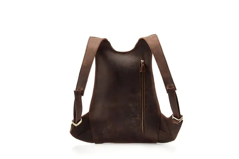 Mochila fina em pele crazy horse — Modelo AN — Ilustração do artigo 13