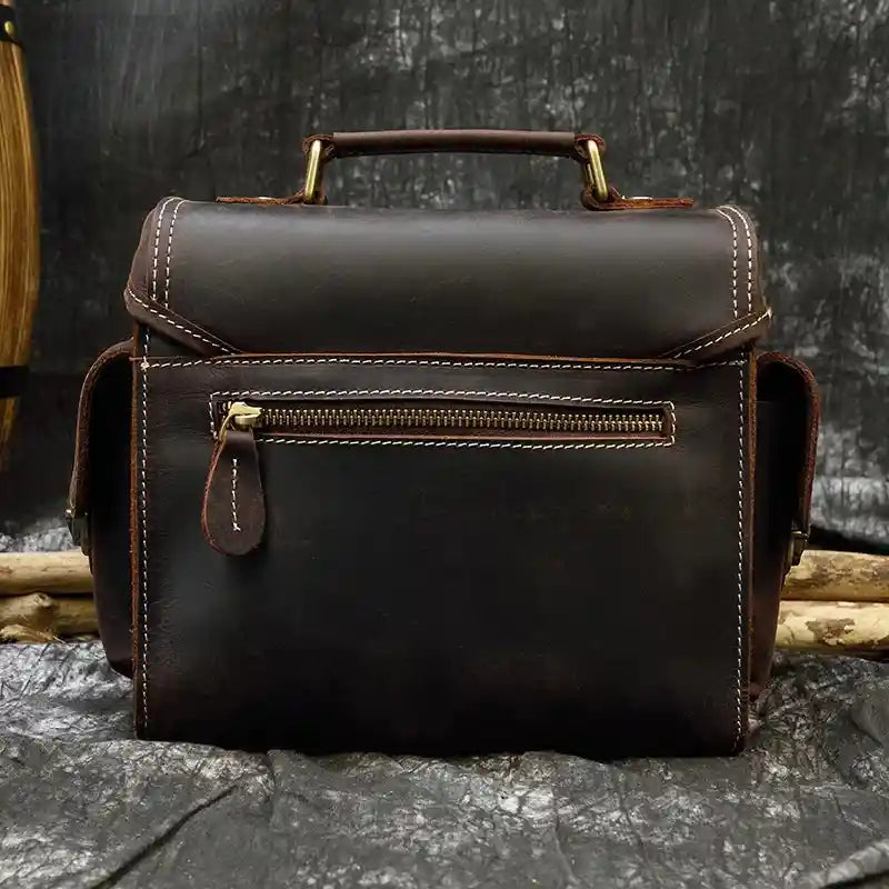 Kameratasche aus Crazy Horse-Leder — Modell B