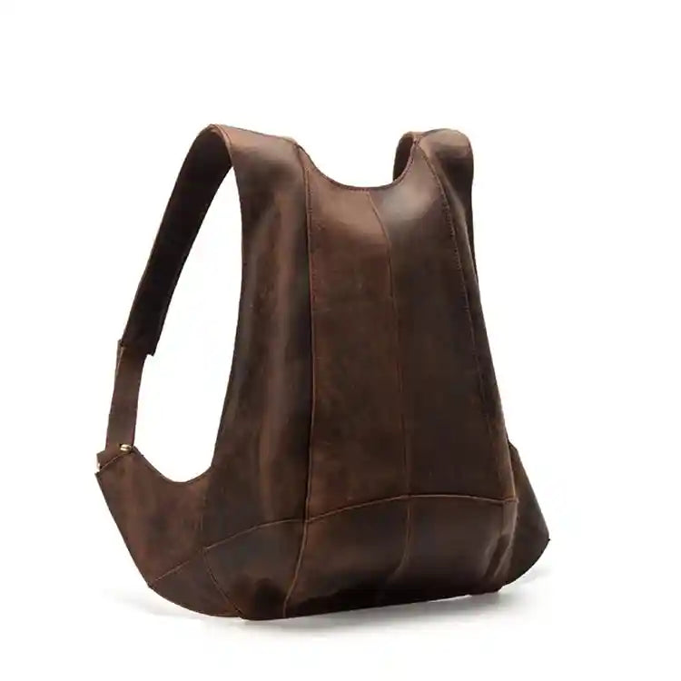 Mochila fina em pele crazy horse — Modelo AN