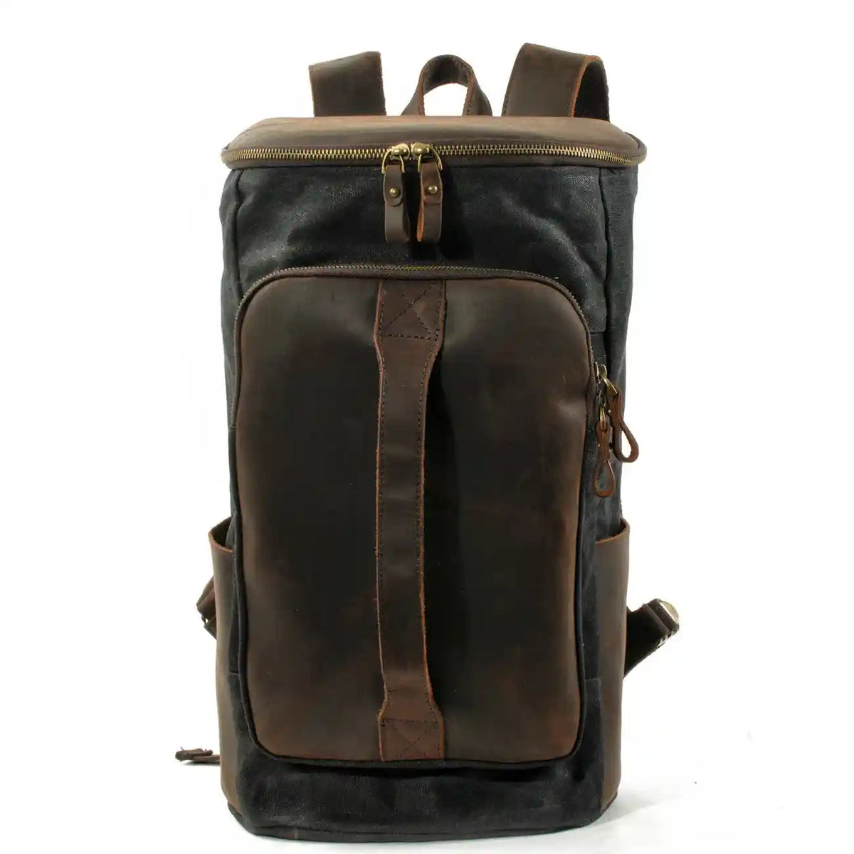 Rucksack aus gewachstem Canvas und Leder — Modell J — Farbvarianten