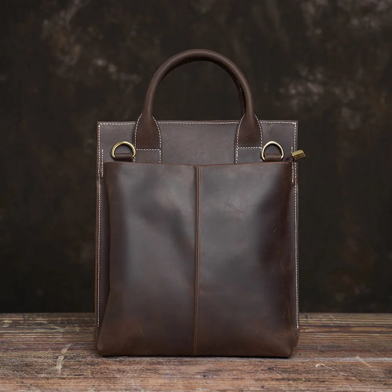 Crazy Horse Leather 2-Way Bag_b