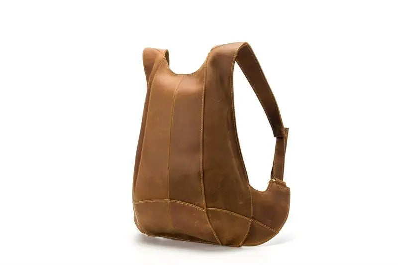 Mochila fina em pele crazy horse — Modelo AN — Ilustração do artigo 28