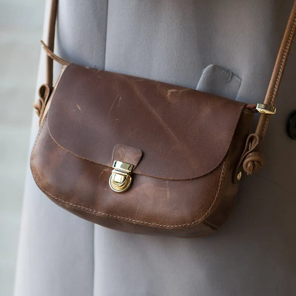 Crazy Horse Leather Mini Shoulder Bag