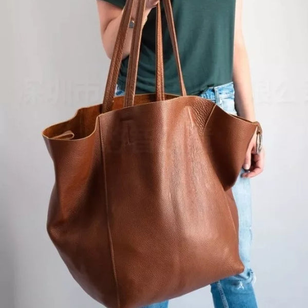 PU leather BIG shoulder bag