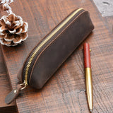 Crazy Horse Leather Pen Case_A