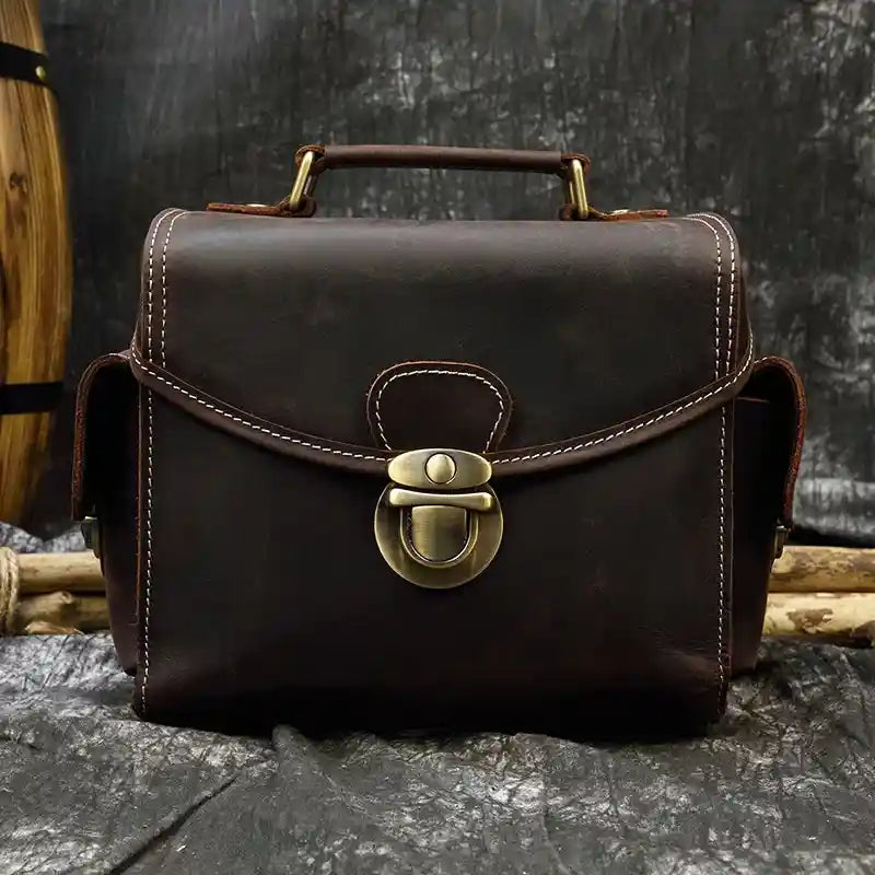 Kameratasche aus Crazy Horse-Leder — Modell B