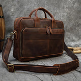 Crazy Horse Leather Deathase/Business Bag_g