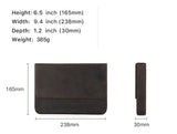 Organizador para 12 canetas em pele crazy horse — Modelo D