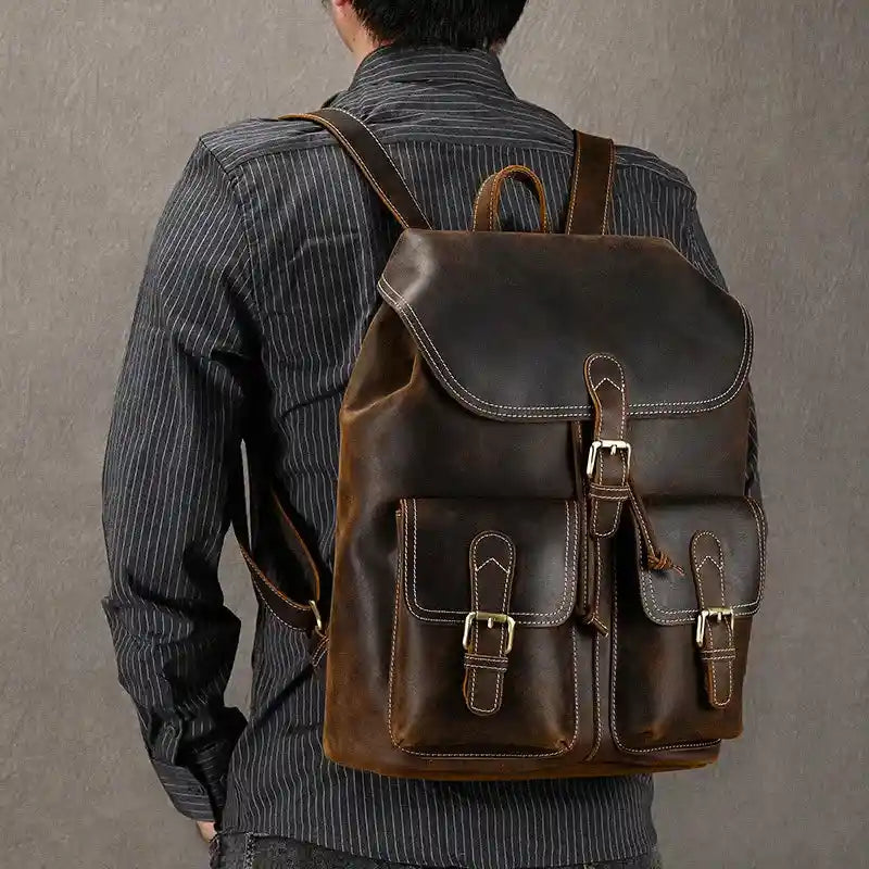 Crazy Horse Leather Backpack_AA – cowmono