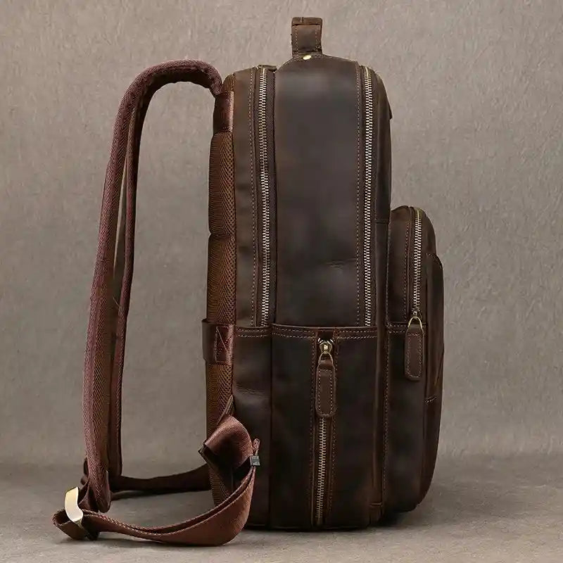 Crazy Horse Leather Backpack — Style AG