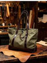 PNDME Designer haute qualité toile en cuir véritable hommes femmes sac fourre-tout mode rétro luxe travail sac à main en plein air sac à bandoulière