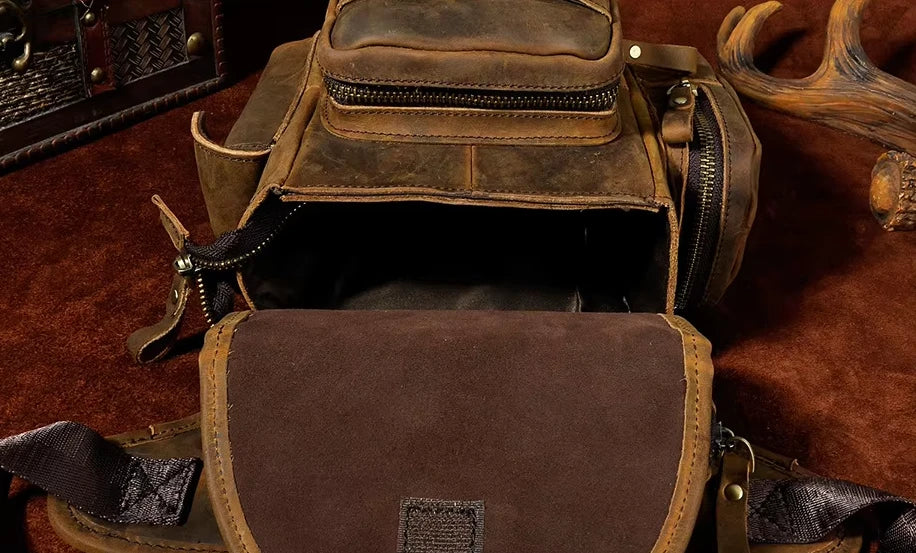 Crazy Horse Leather Waist Bag_O