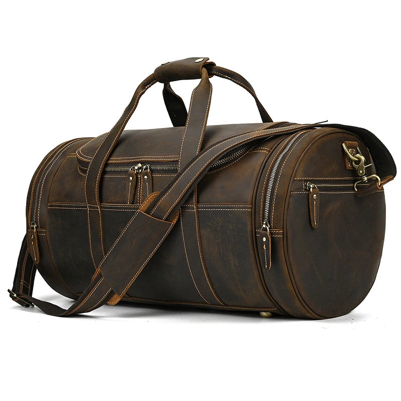 Reisetasche aus Crazy Horse-Leder — Modell G