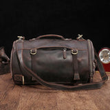 Crazy Horse Leather Large Capacity Travel Bag_D