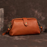 Genuine leather shoulder bag for women