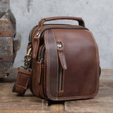 Crazy Horse Leather Mini Shoulder Bag_Q