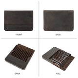 Crazy Horse Leather Pen Case_D