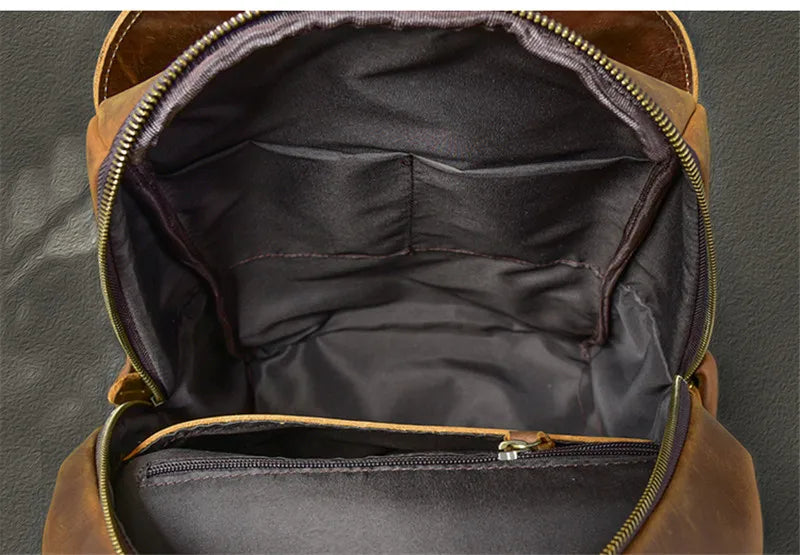 Crazy Horse Leather Crossbody Bag_O