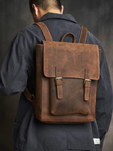 Crazy Horse Leather Backpack_AH