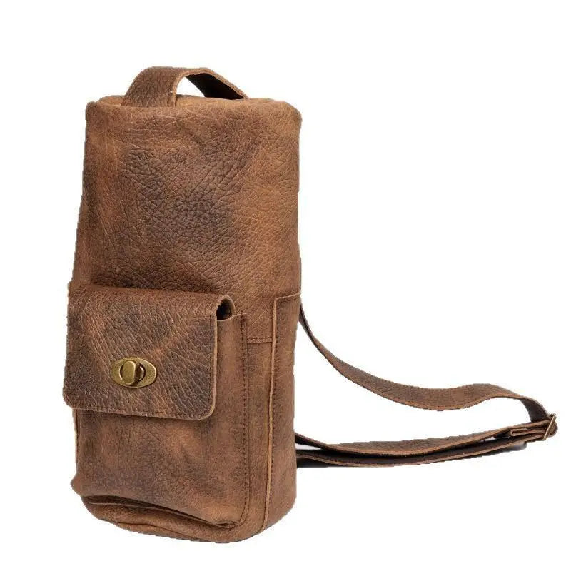 Crossbodyväska i crazy horse-läder — Modell U — Produktbild