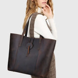 Crazy Horse Leather Tote Bag_For Women_A